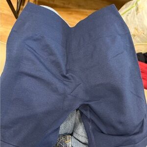 Women's Navy Athletic Shorts - Comfortable Stretch Performance